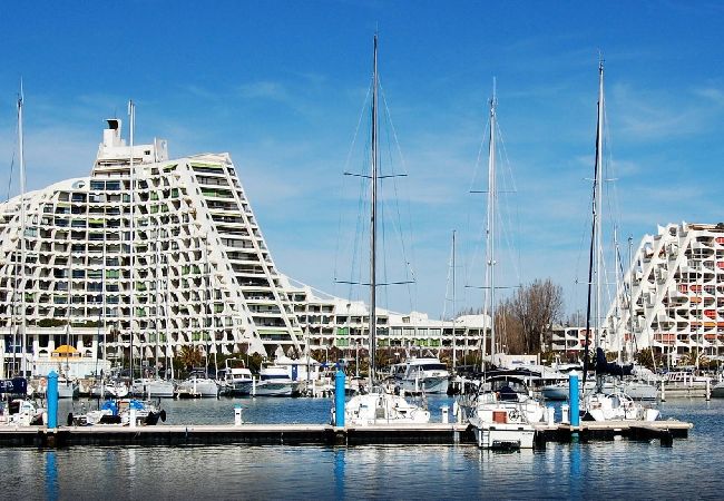 Studio à La Grande-Motte - Coeur de ville, studio avec parking N73 